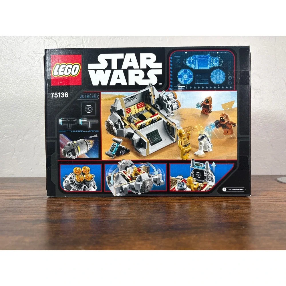 LEGO Star Wars Droid Escape Pod 75136 C-3PO R2-D2 Jawa Minifigures New